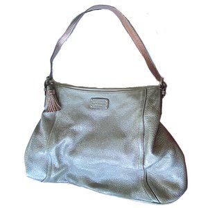 Kate Spade Metallic Silver Hobo Shoulder Bag